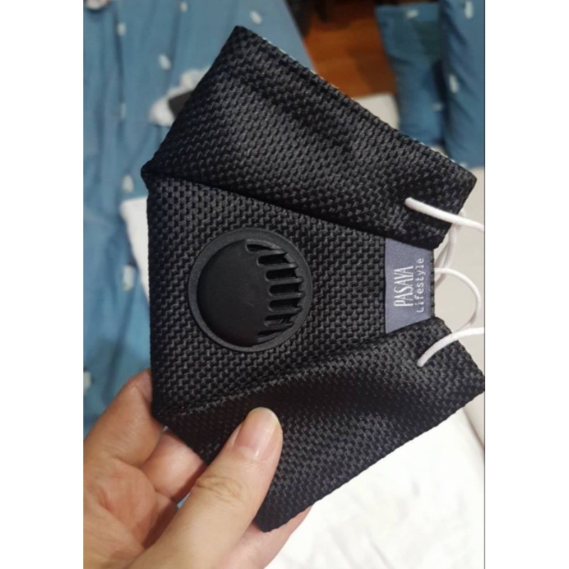 หน้ากากผ้า PASAYA…มีวาล์ว สะท้อนน้ำ