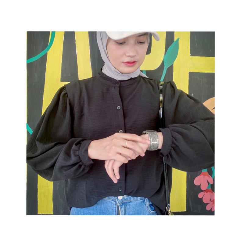 เสื้อเบลาส์ย่น Gemma