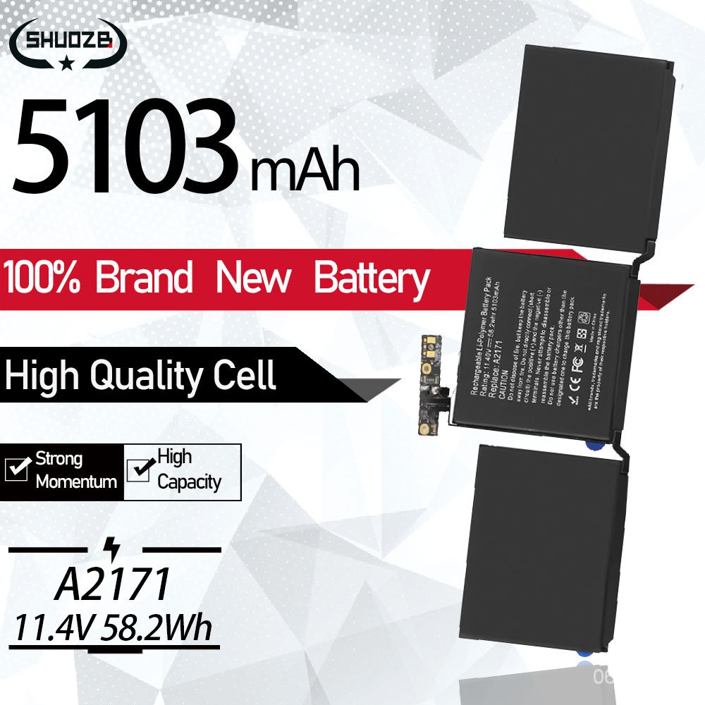 A2171 Laptop Battery For Apple MacBook Pro 13" 2020 A2159 A2289 A2338(M1, 2020) EMC 3301 3456 3578 I5-8257U MYDA2LL