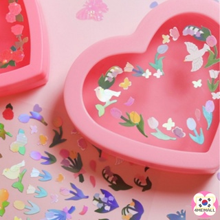 [Daiso Korea] Decorated Aurora Sticker (4ea) /Diary Decorating, Photo Card Decorating