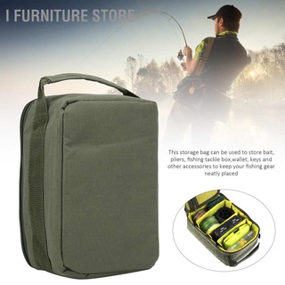 I Furniture store Fishing Reel Gear Storage Bag 4‑Layer Handheld Tackle Zipper Organizer Case