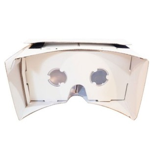 แว่น VR google cardboard white 3 มิติ 360 องศา ios android 4.1-5.7 นิ้ว