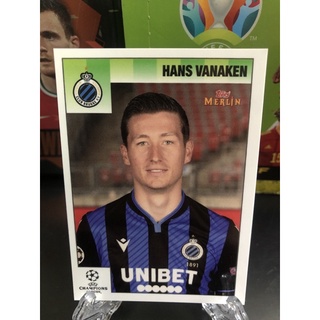 2021 Topps Merlin Heritage 95 UEFA Champions League Soccer Club Brugge