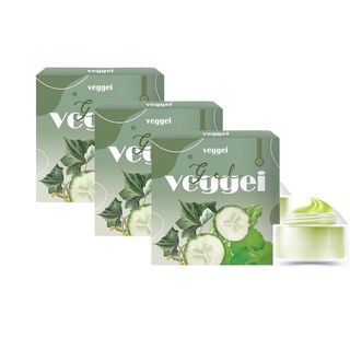 Veggie Organic Gel เจลผัก เจลผักพักหน้า ออแกนิค ของแท้100% ( 3 กระปุก)