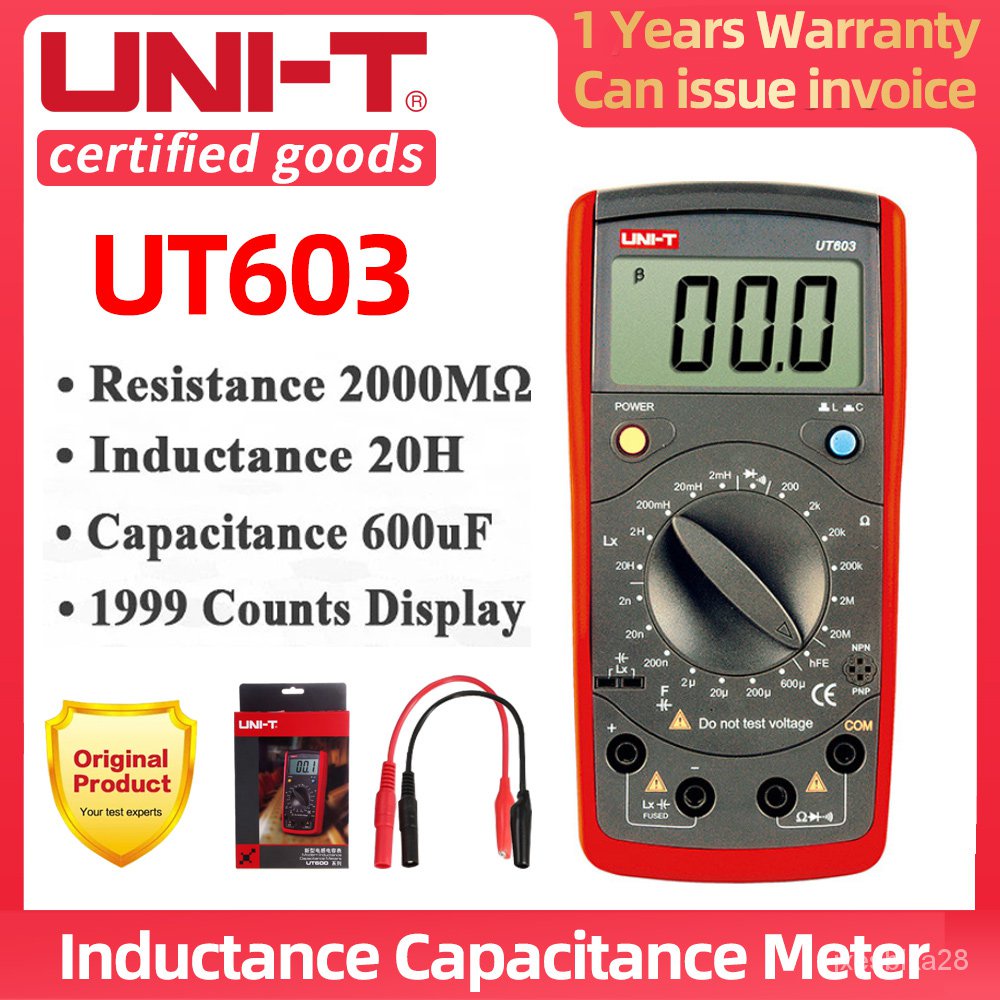 [คลังสินค้าพร้อม] UNI-Tตัวเหนี่ยวนำความต้านทานความจุแบบดิจิตอลDiode ...