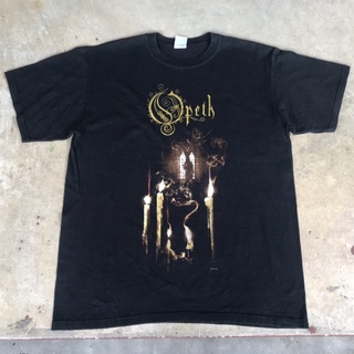 tshirtเสื้อยืดคอกลมฤดูร้อนvtg.T-Shirt เสื้อวง OPETH GHOST REVERIES 2005 MADE IN HONDURAS Sz.L 100% COTTONSto4XL