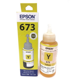 หมึก Ink Tank Epson T6734 Yellow  พร้อมกล่อง ของแท้ 100% สำหรับ L800 L805 L810   L1800