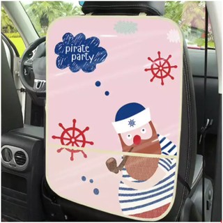 แผ่นรองกันเลอะ เบาะหลังรถยนต์ ลายการ์ตูน Cartoon Car Back Seat Protector