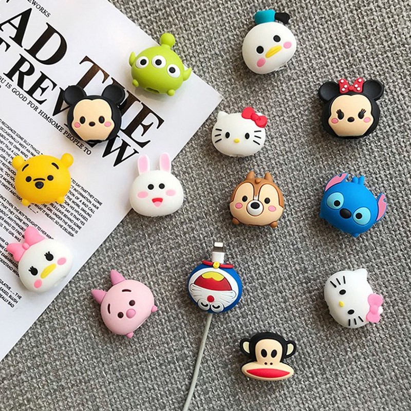 ที่ป้องกันสายชาร์จ 2 in 1 จาก ตัวการ์ตูน TSUM
