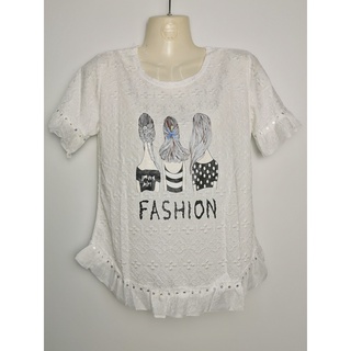 เสื้อลูกไม้นิ่ม ผ้าลูกไม้นิ่ม แต่งชายระบาย