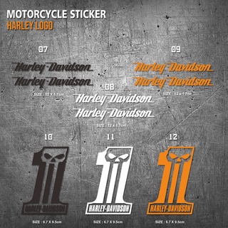 สติกเกอร์โลโก้ Harley Davidson 02 สําหรับติดหมวกกันน็อครถจักรยานยนต์