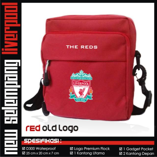 MERAH Liverpool Red Old Logo Sling Bag