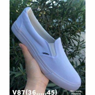 🔥vans slip on สีขาวล้วนB sz.36-45🔥