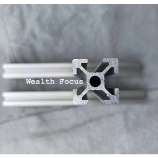 (1m+) อลูมิเนียมโปรไฟล์ T-Nut / T-Slot 20x20 mm สีเงิน Aluminium Profile 2020 โครงริกงานประกอบ DIY