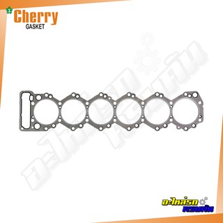 CHERRY ปะเก็นฝาเหล็ก ISUZU FTR, FVM/Z32 195hp เครื่อง 6HE1 (S0134SS)