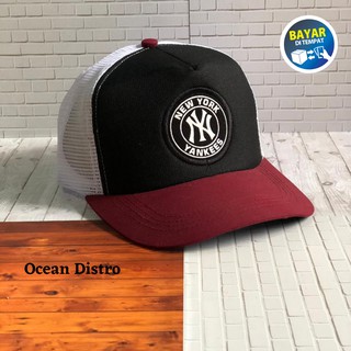 หมวกผู้ชาย DISTRO New York TRUCKER Net คุณภาพดี