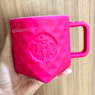 New 2021 China Starbucks Barbie Pink Diamond Studded 400ml Ceramic Mug.