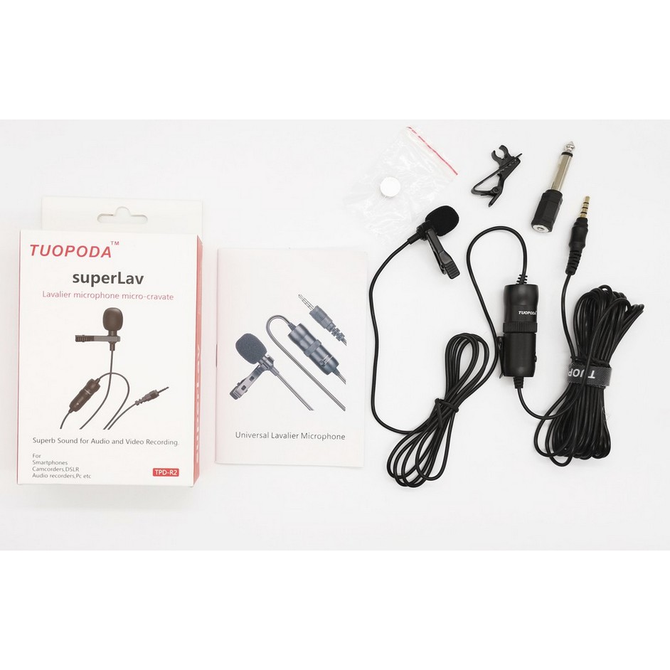 TUOPODA ไมค์หนีบปกเสื้อ รุ่น TPD-R2 สายยาว 6เมตร ของแท้100%