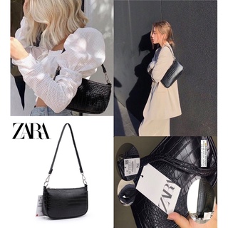 Zara CROCO BAG ของแท้ นําเข้า // กระเป๋าสะพายไหล่ สําหรับผู้หญิง