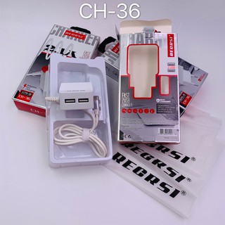 RECRSI CH-36 สายชาร์จพร้อมปลั๊ก 2 USE Charger Set Fast Charging 2.1A สำหรับ Micro