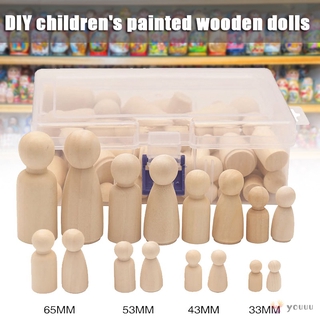 ของเล่นตุ๊กตาไม้ Diy สําหรับเด็ก