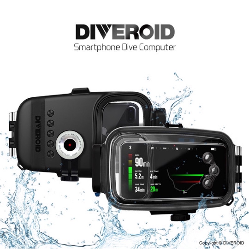 Diveroid เคสกล้องมือถือกันน้ำ พร้อม Dive Computer ในตัว สำหรับ Freedive และ SCUBA
