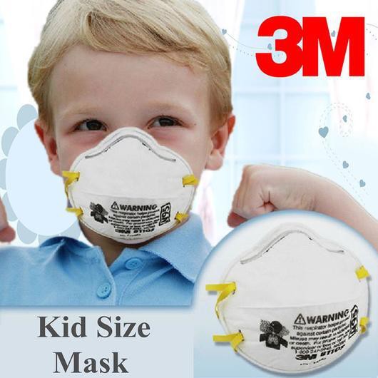 หน้ากากกันฝุ่น 3M ป้องกันฝุ่นละออง PM2.5 มาตรฐานN95 รุ่น 8110S สำหรับเด็ก ( ราคา/ชิ้น )