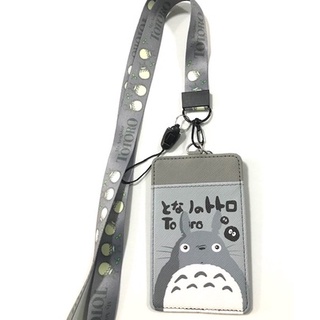 TOTORO GG สายคล้องคอ สายคล้องบัตร ที่ใส่บัตร ซองใส่บัตร ที่ใส่บัตร พร้อมสายคล้องคอ ลาย TOTORO GG งานดี สวยงาม  BY 8118