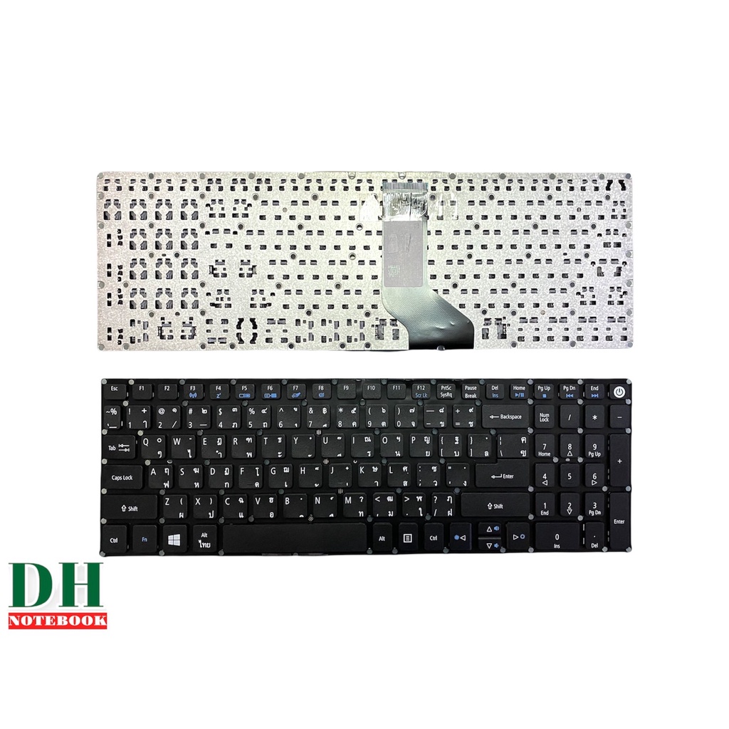 คีย์บอร์ดโน๊ตบุ๊ค keyboard Acer Aspire E5-573 573G 573T 573TG V3-574 E5-553 V3-574G V3-575 TH-ENG ปุ่มฟังก์ชั่นสีฟ้า