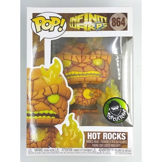 Funko Pop Marvel Infinity Warps - Hot Rocks : 864 (กล่องมีตำหนินิดหน่อย)