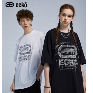 Ecko เสื้อยืดลําลอง แขนสั้น พิมพ์ลายกราฟฟิติ โลโก้ rhino tide สไตล์คณิตศาสตร์ แฟชั่นฤดูร้อน สําหรับคู่รัก