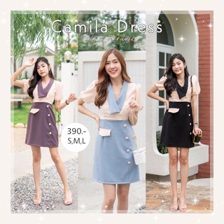 Normal_ally Camila​ Two​tone​ Dress.​ Hot​ Item!​(สินค้าพร้อมส่ง)​