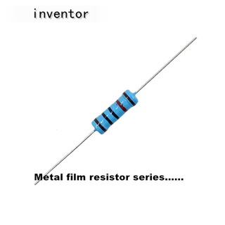 ตัวต้านทานฟิล์มโลหะ 1/4W 1/2W 1W 10K 12K 15K 18K 20K 22K 24K 27K โอห์ม 1% 100 ชิ้น