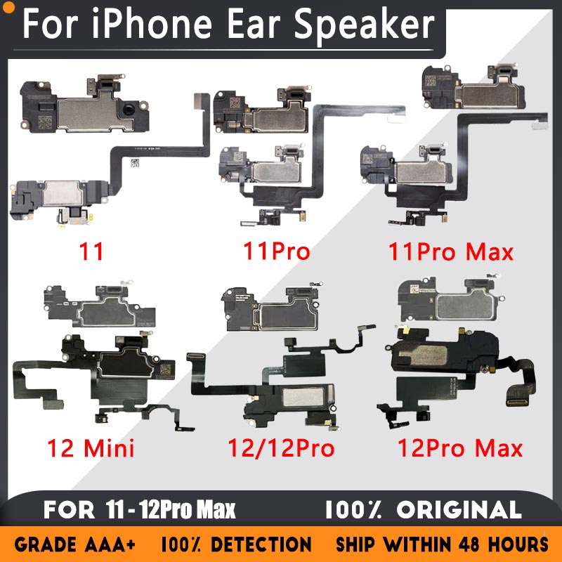 หูฟัง Flex สําหรับ iPhone 11 11 Pro Max 12 Mini 12 Pro Max Pro Max Proximity Light Sensor หูฟัง Flex Cable Assembly