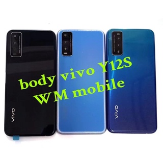 บอดี้ชุด bodyชุด vivo Y12S แกนกลาง+ฝาหลัง (แถมไขควงชุด) ตรงรุ่น