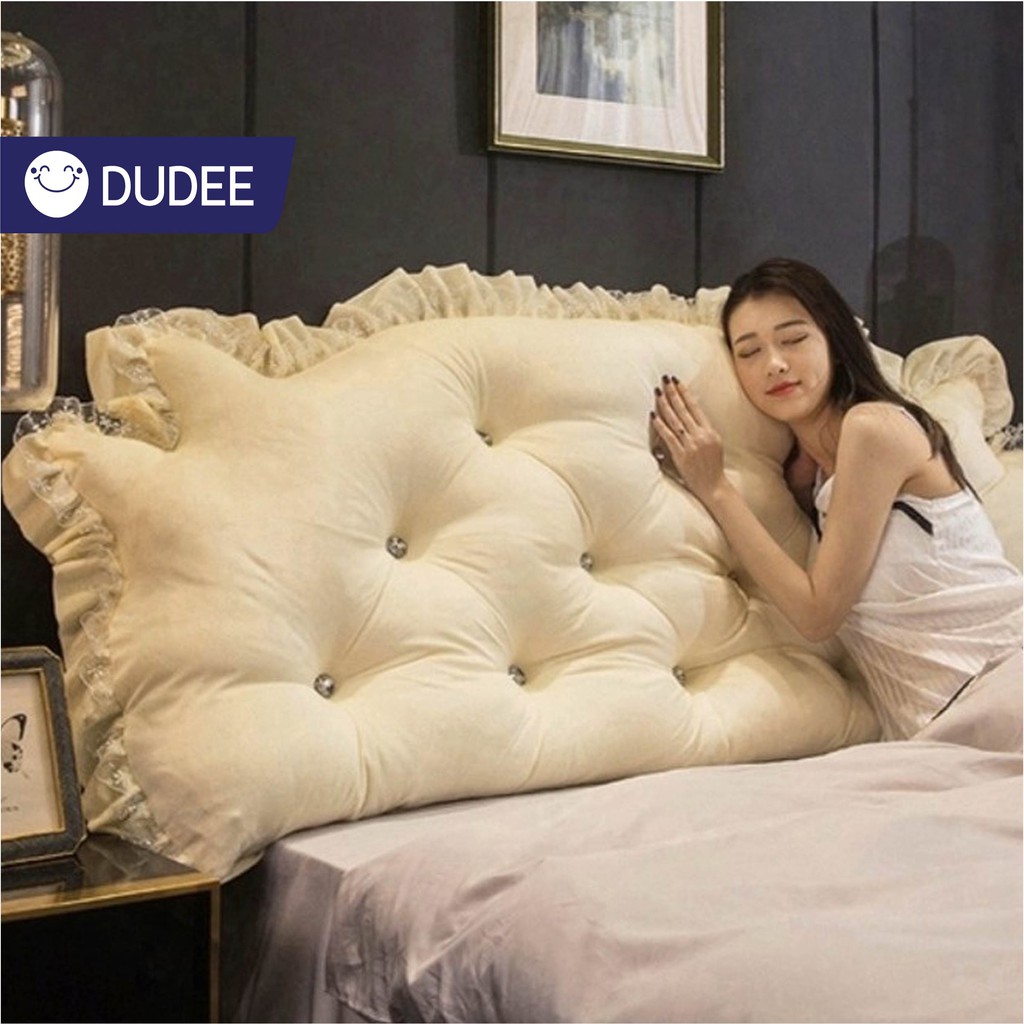 DUDEE หมอนหัวเตียง หมอนเจ้าหญิง ผ้ากำมะหยี่