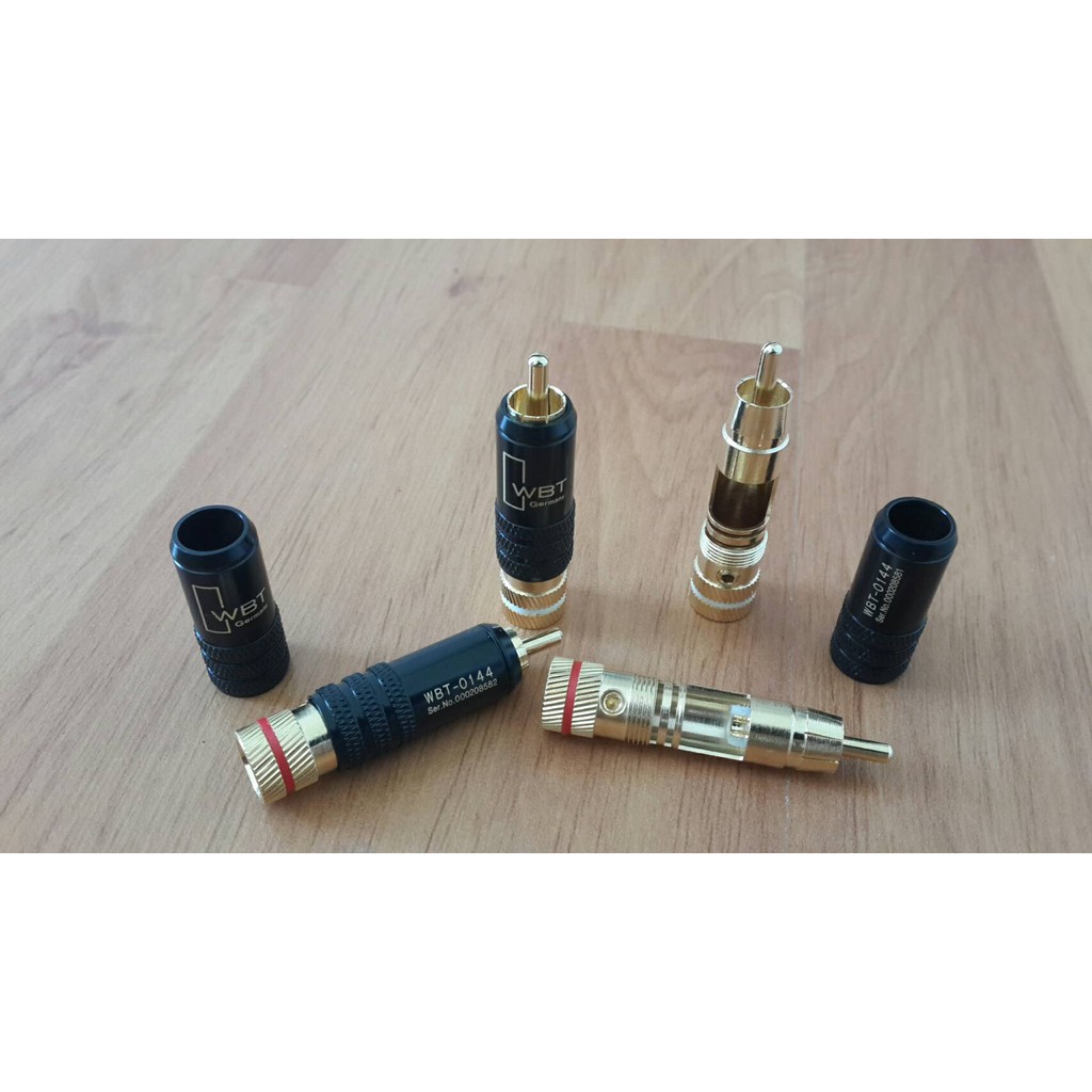 สายสัญญาณ RCA Canare MR202-2AT (MADE IN JAPAN) แจ็ค RCA wbt แบบขันล็อค  2 เส้น พร้อมใช้งาน