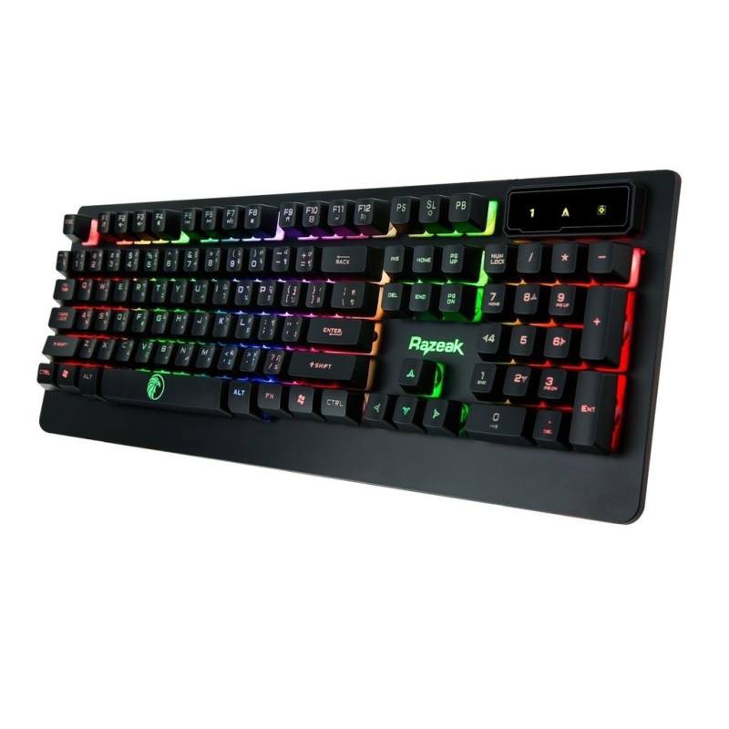 RAZEAK OSIRIS KG8702 USB Keyboard คีย์บอร์ดมีไฟ ราคาถูก