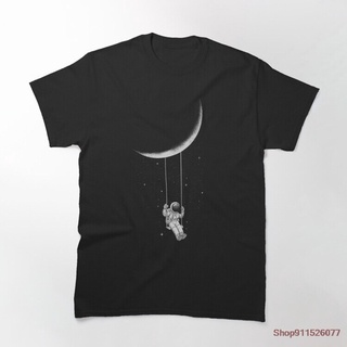 เสื้อยืดผ้าฝ้ายพิมพ์ลายขายดี เสื้อยืดคอกลม แขนสั้น ผ้าฝ้าย 100% พิมพ์ลาย Moon Swing s ของขวัญ สําหรับผู้ชาย