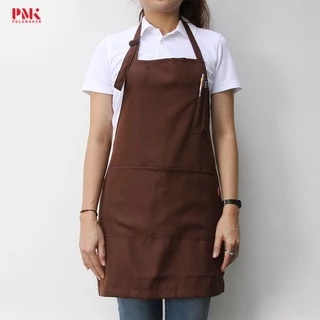 ผ้ากันเปื้อน ผ้ากันเปื้อนเต็มตัวผ้าโซล่อน ผ้าเบา ใส่สบาย สายคล้องคอ - PMK Polomaker
