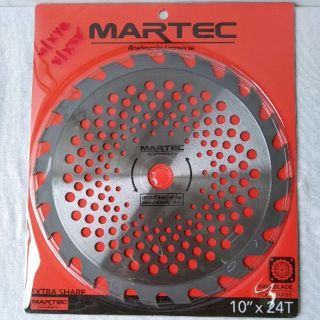 ใบตัดหญ้าวงเดือน10นิ้ว24ฟัน MARTEC 10"×24T