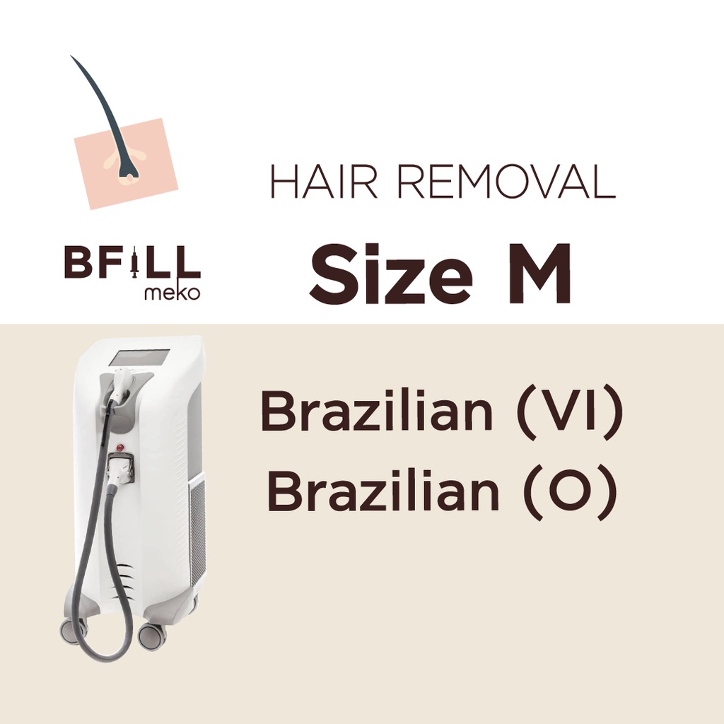 Hair Removal Diode Size M (Brazilian V.I or Inner Backside O) Express Que By Senior Specialist