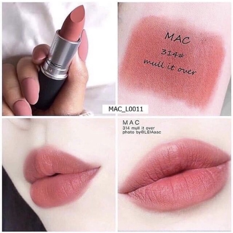 ลิป mac powder kiss สี 314 mull it over