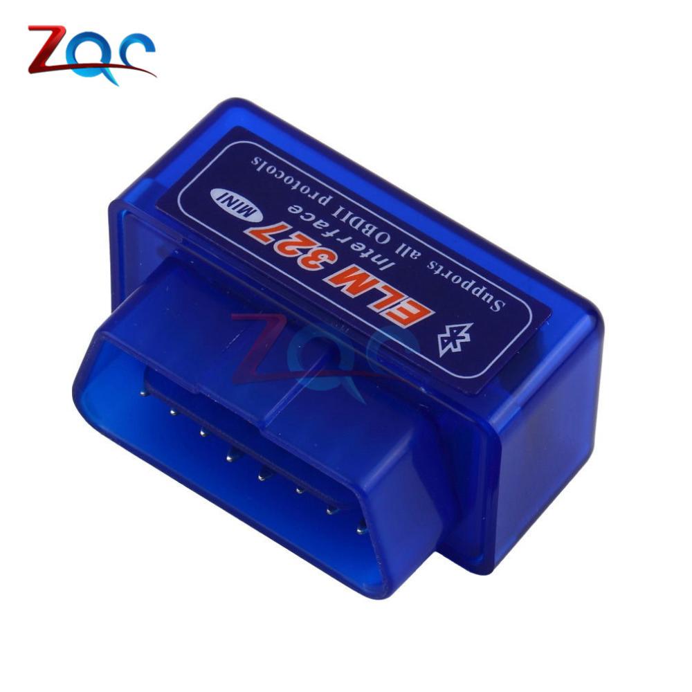 Super Mini Elm327 Bluetooth OBD2 V1.5 Elm 327 V 1.5 OBD 2 Car Diagnostic-Tool Scanner Elm-327 OBDII Adapter Auto