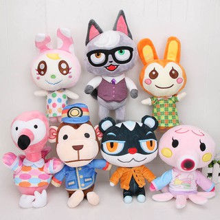 ตุ๊กตานุ่มรูปการ์ตูนลิงและดอกไม้ขนาด 25 ซม Animal Crossing