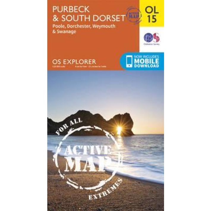 Purbeck & South Dorset, Poole, Dorcheser, Weymouth & Swanage โดย สํารวจ Ordnance (ฉบับสหราชอาณาจักร 