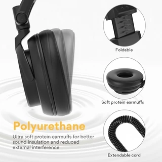 Maono AU-MH601 หูฟังสเตอริโอ สตูดิโอ 50 มม. สำหรับฟังเพลง ดีเจ ทำพ็อดแคสต์