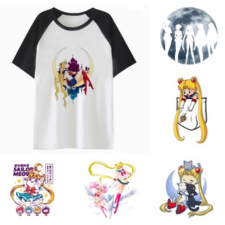 sailor moon แขนสั้น tee tshirt หญิง เสื้อยืด นราคาส่ง เสื้อยืดหลวมๆ แฟชั่น คอกลม T SHIRT woman