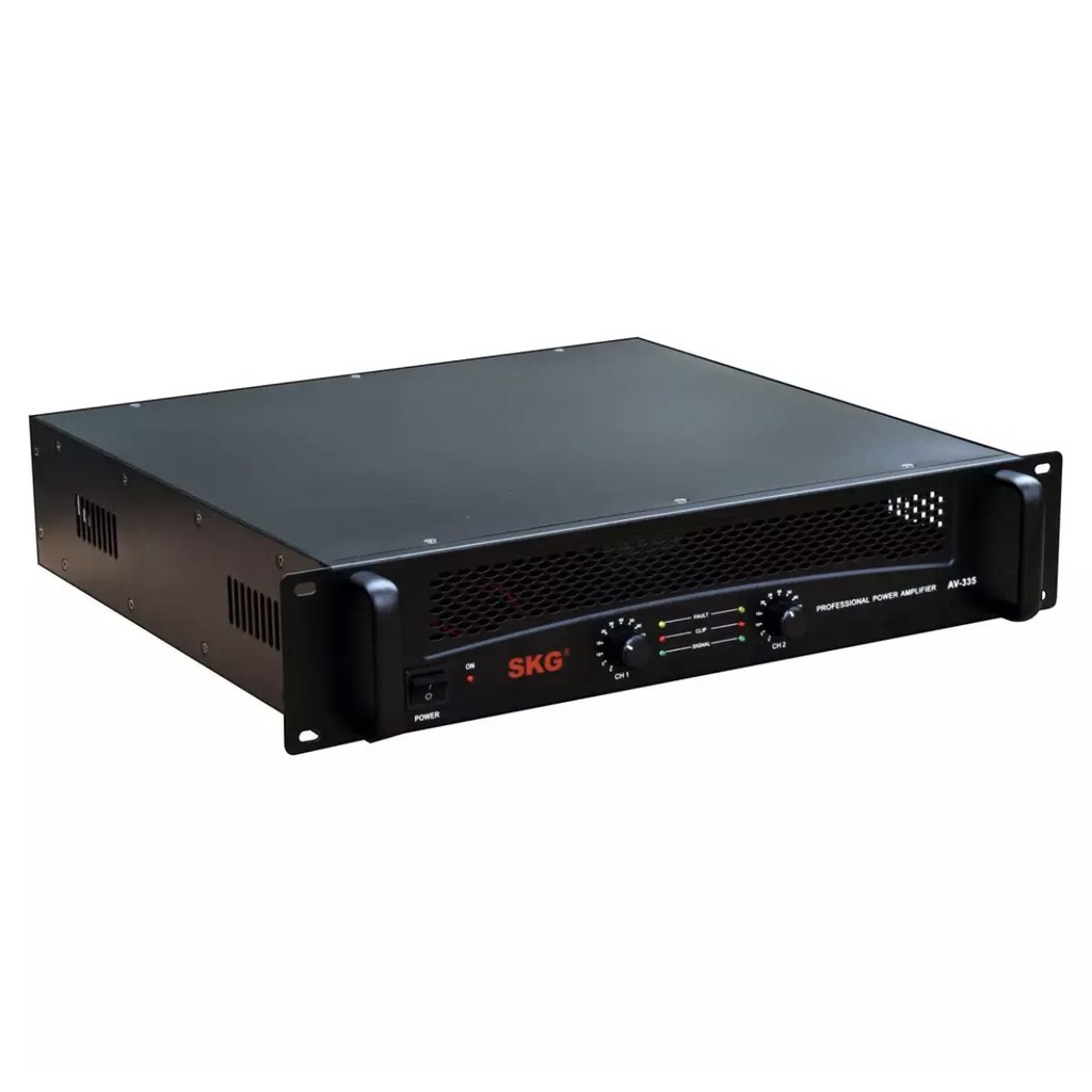 เพาเวอร์แอมป์ power amplifier 16000W.PM.PO เครื่องขยายเสียง รุ่น AV-335 (สีดำ) จัดส่งฟรี เก็บเงินปลา