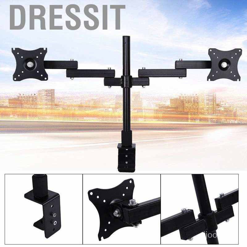 【Ready Stock】Dual LCD Monitor Desk Mount Stand Fully Adjustable Screen ...